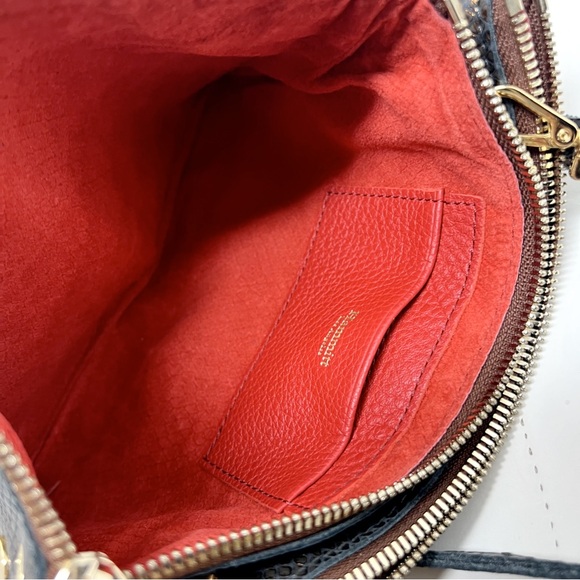 Hammitt Brown Textured Wristlet with Gold Accents